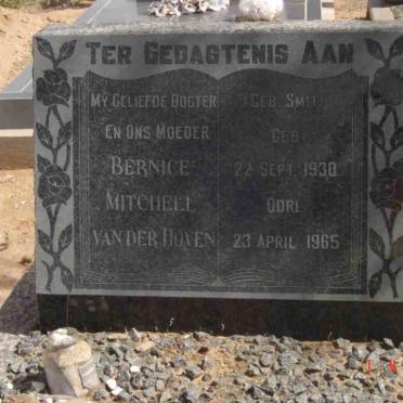 HOVEN Bernice Mitchell, van der nee SMIT 1930-1965