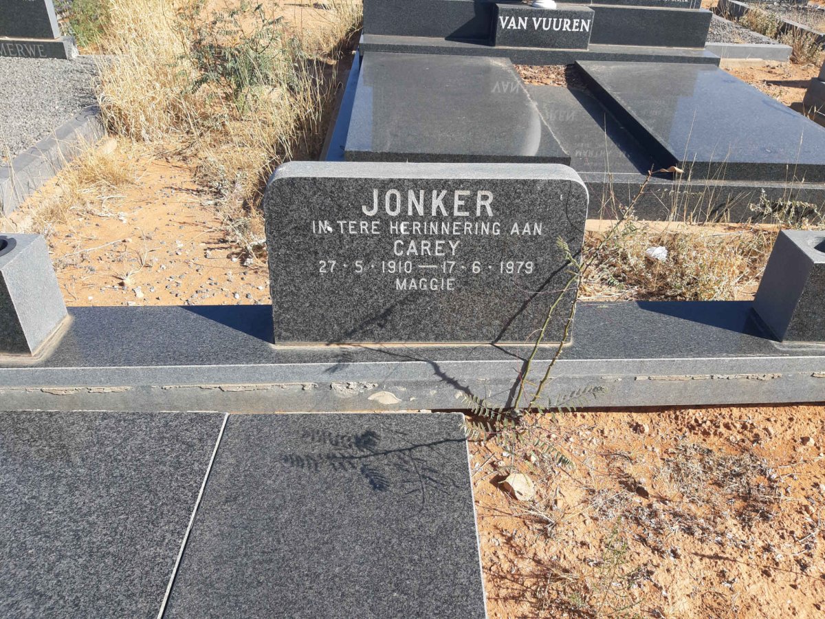JONKER Carey 1910-1979