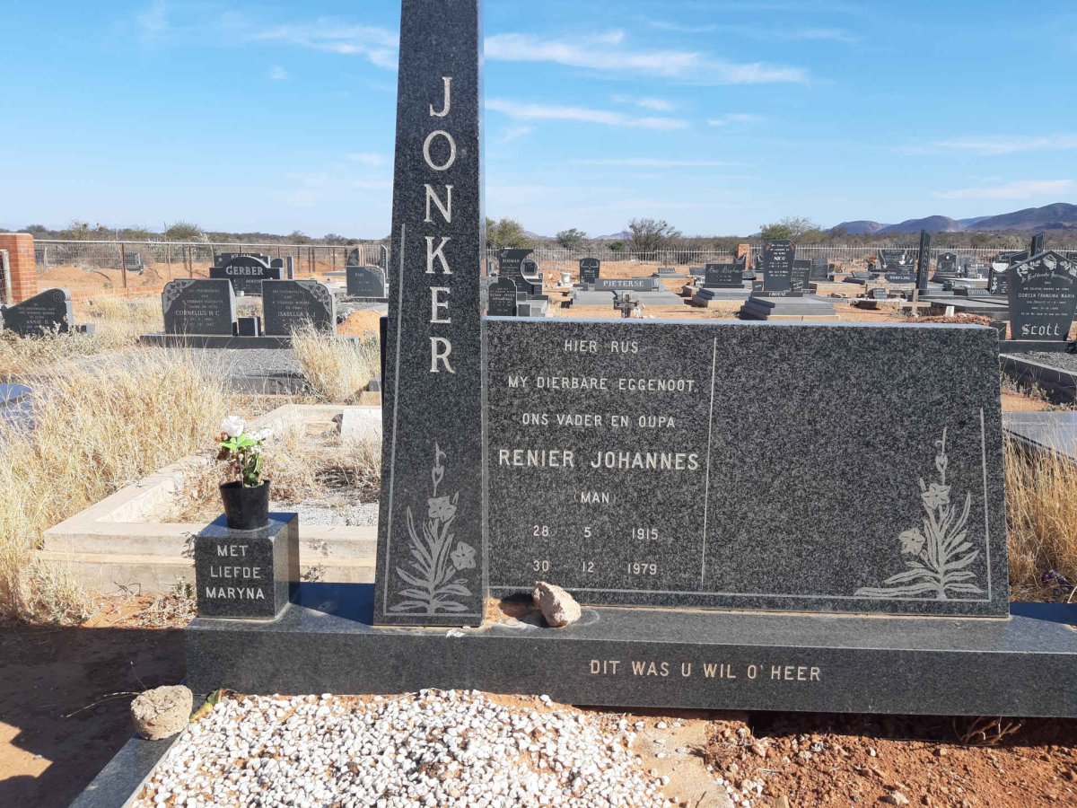JONKER Renier Johannes 1915-1979