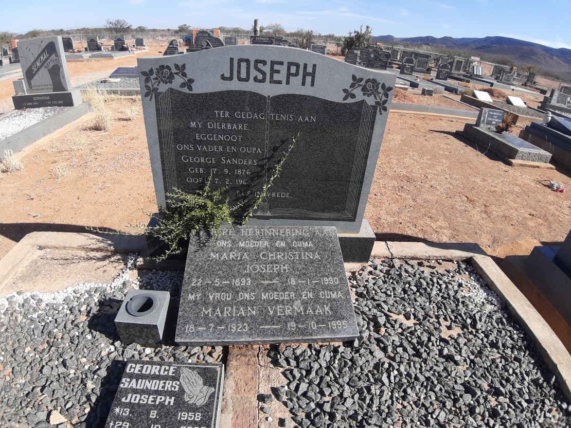 JOSEPH George Sanders 1876-1968 &amp; Maria Christina 1893-1990