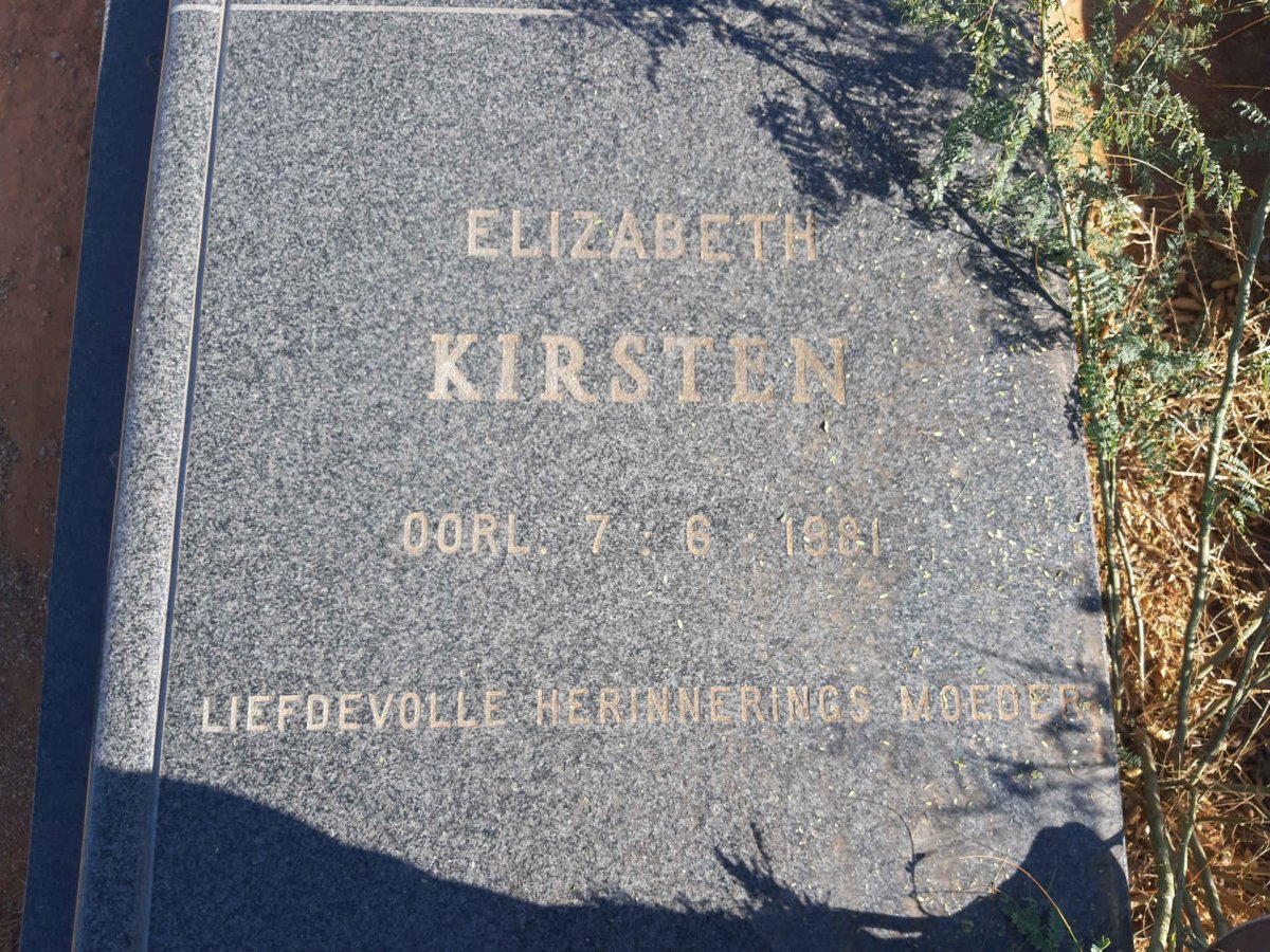 KIRSTEN Elizabeth -1981