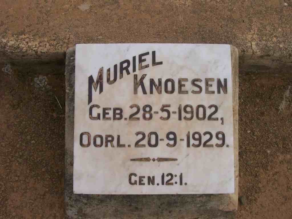 KNOESEN Muriel 1902-1929