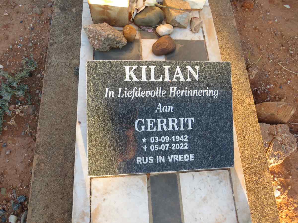 KILIAN Gerrit 1942-2022