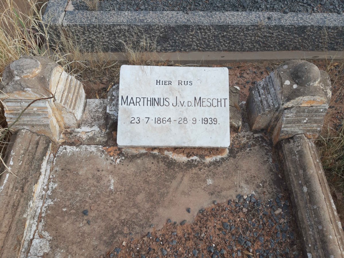 MESCHT Marthinus J., v.d. 1864-1939