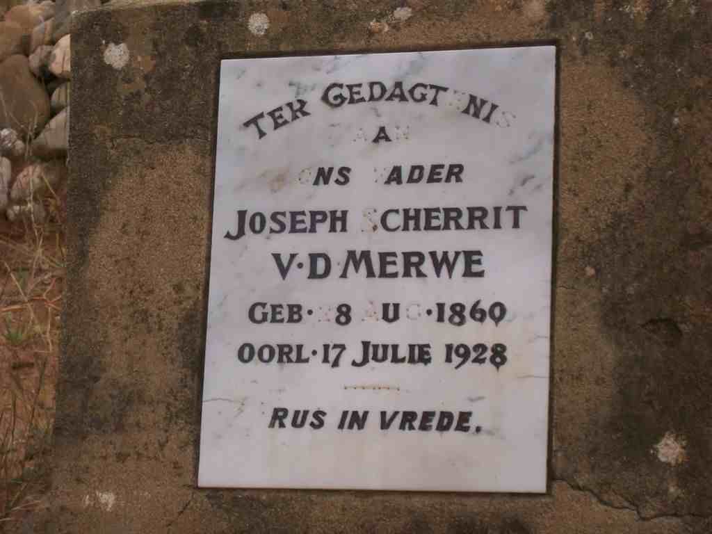 MERWE Joseph Scherrit, v.d. 1860-1928