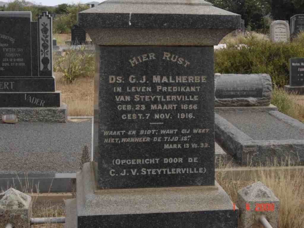 MALHERBE C.J. 1856-1916
