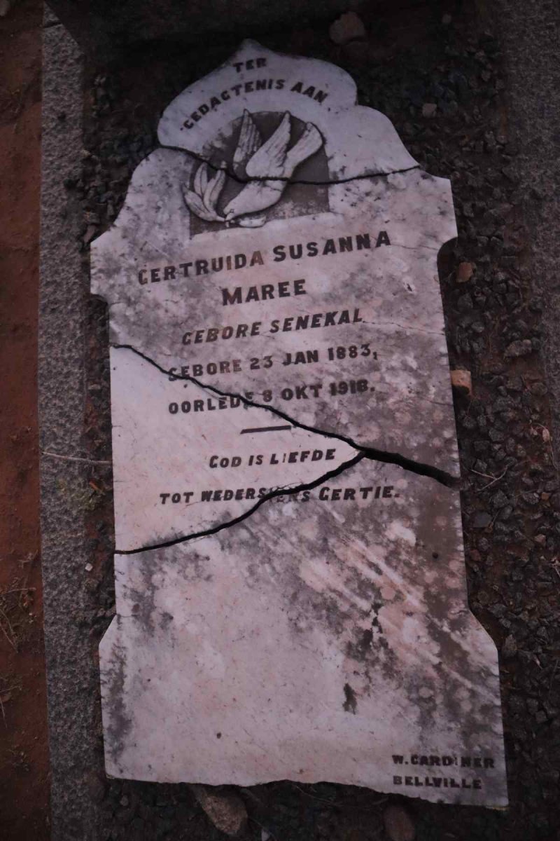 MAREE Gertruida Susanna nee SENEKAL 1883-1918