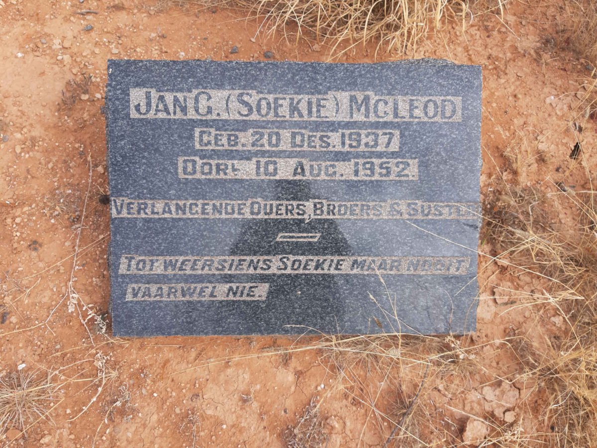 McLEOD Jan G. 1937-1952