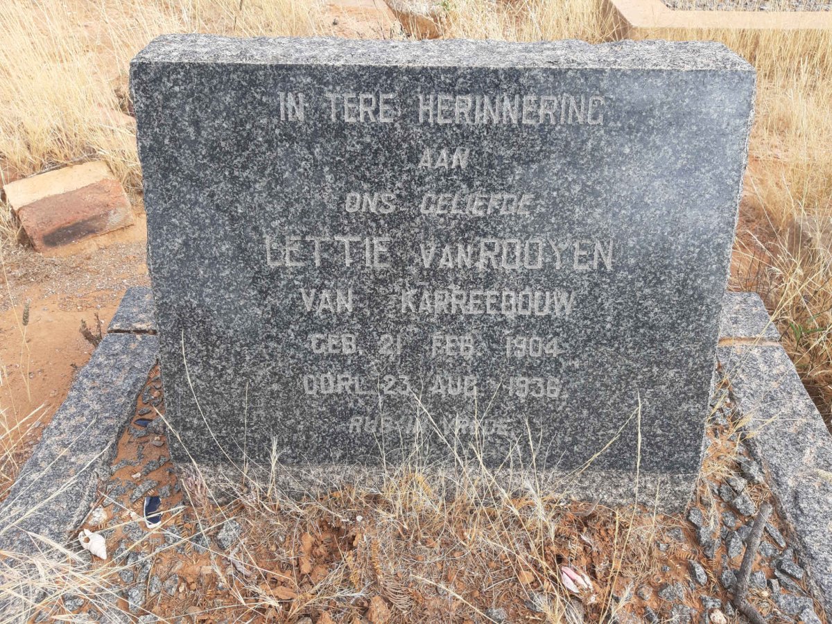 ROOYEN Lettie, van 1904-1936