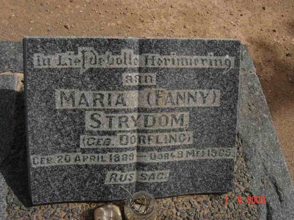STRYDOM Maria nee DORFLING 1889-1965