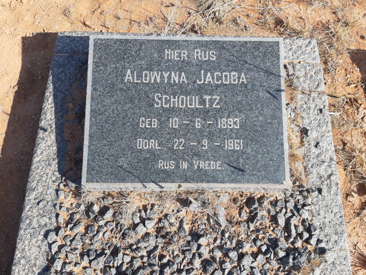 SCHOULTZ Alowyna Jacoba 1893-1961