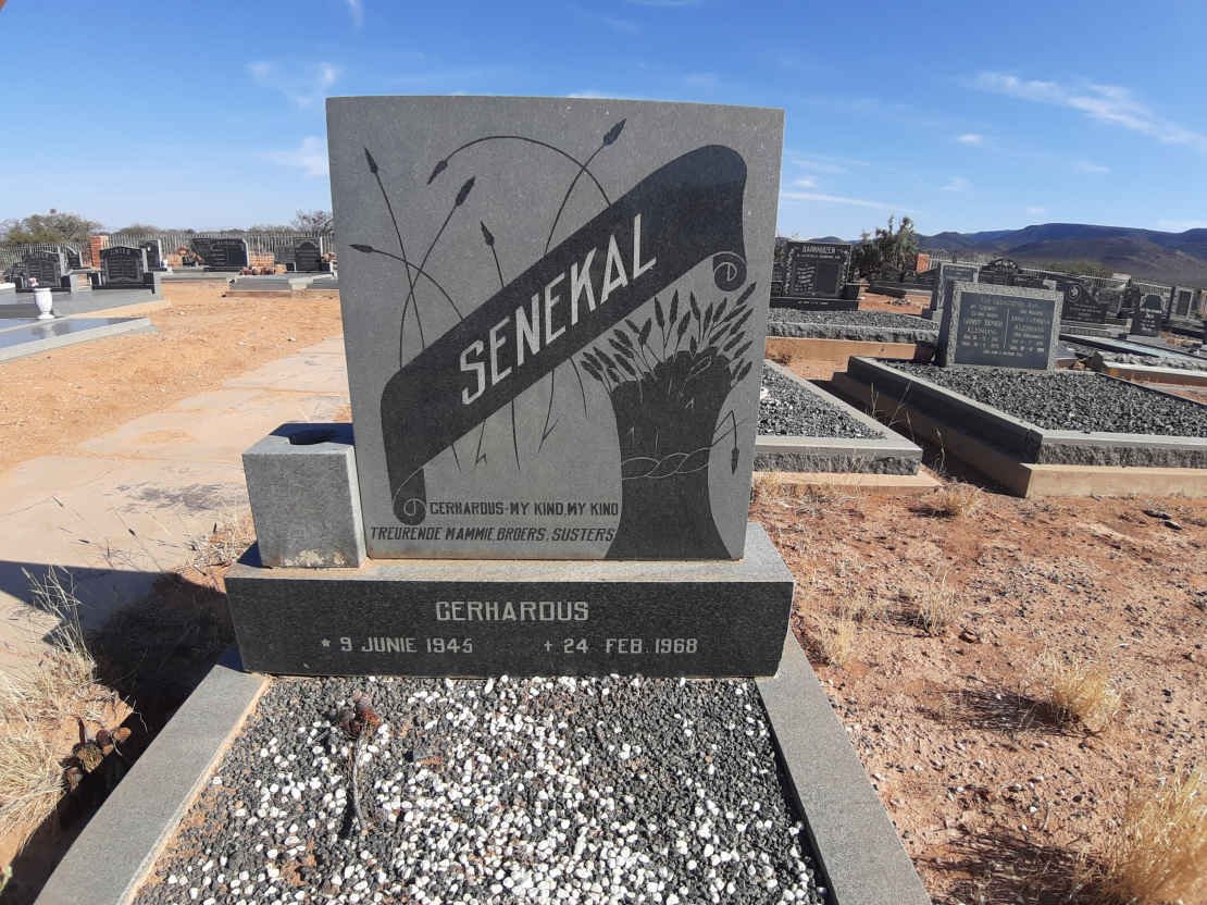SENEKAL Gerhardus 1945-1968