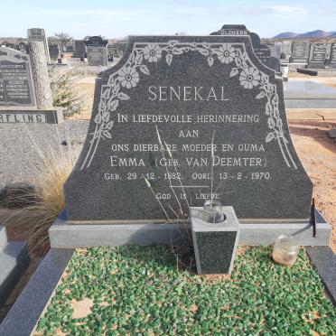 SENEKAL Emma nee VAN DEEMTER 1882-1970
