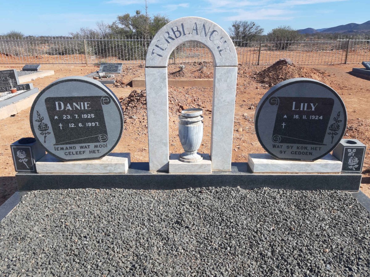 TERBLANCHE Danie 1925-1997 &amp; Lily 1924-