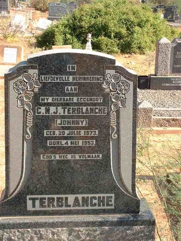 TERBLANCHE G.N.J. 1873-1953