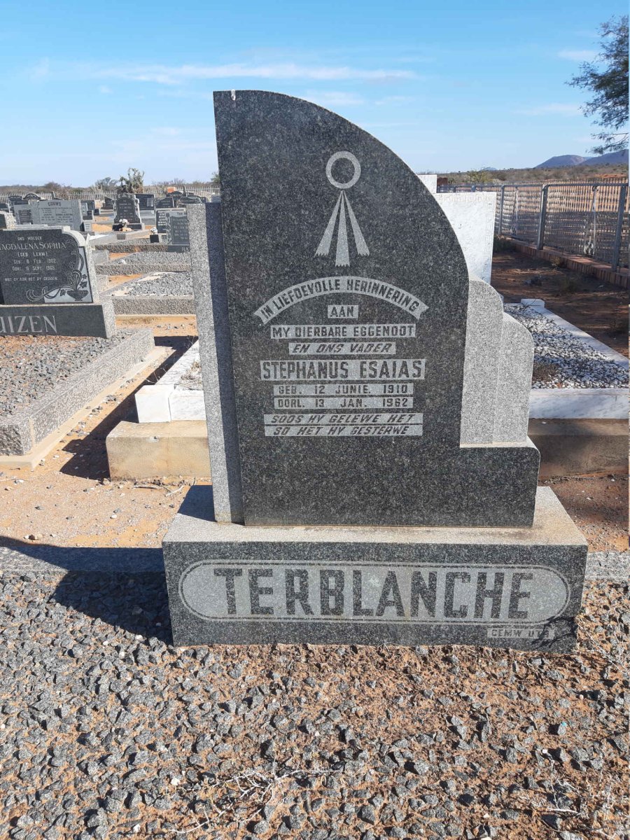 TERBLANCHE Stephanus Esaias 1910-1962