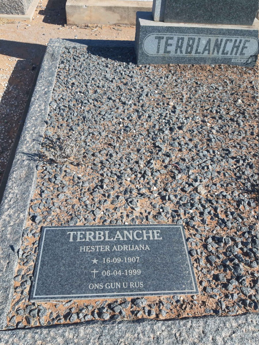 TERBLANCHE Hester Adrijana 1907-1999