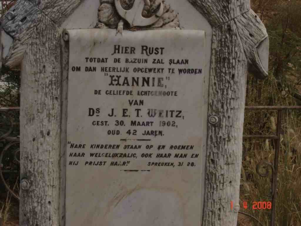 WEITZ Hannie -1902