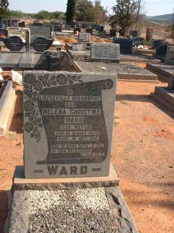 WARD Helena Christina née MEYER 1875-1961