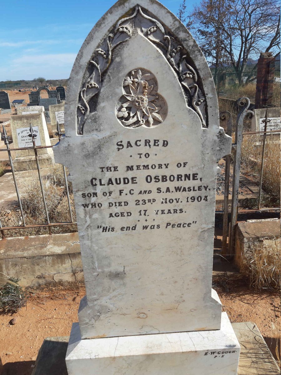 WASLEY Claude Osborne -1904