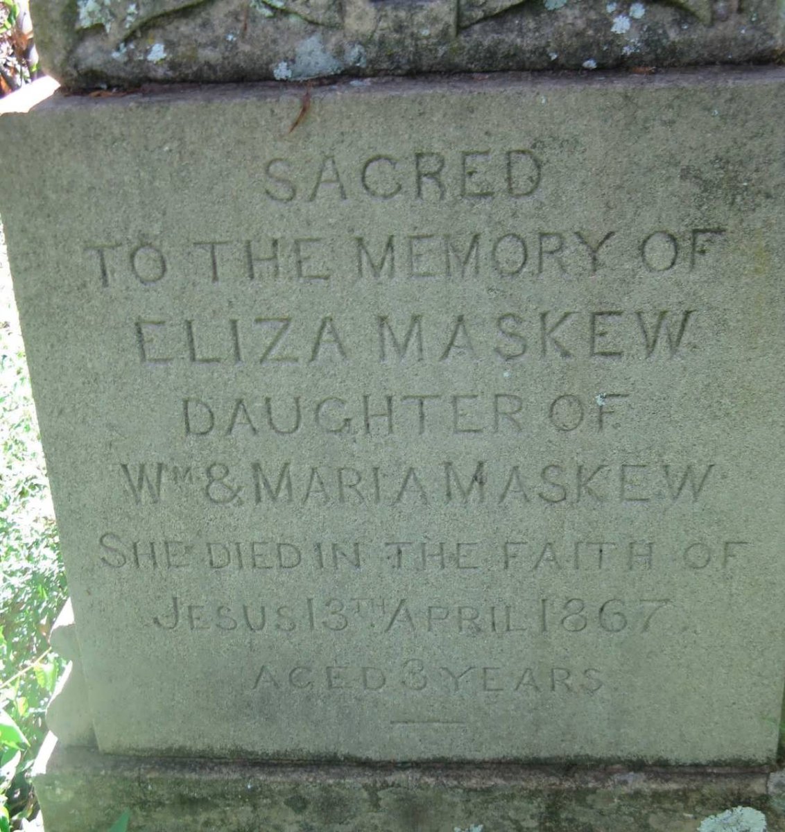 MASKEW Eliza -1867
