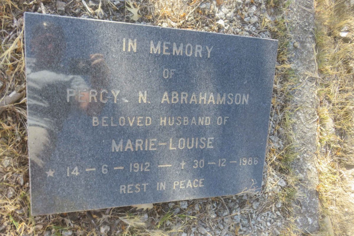 ABRAHAMSON Percy N. 1912-1986
