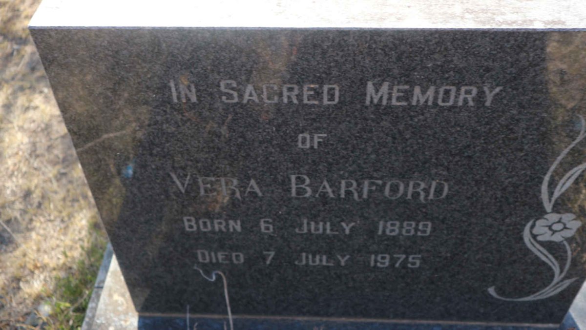 BARFORD Vera 1889-1975