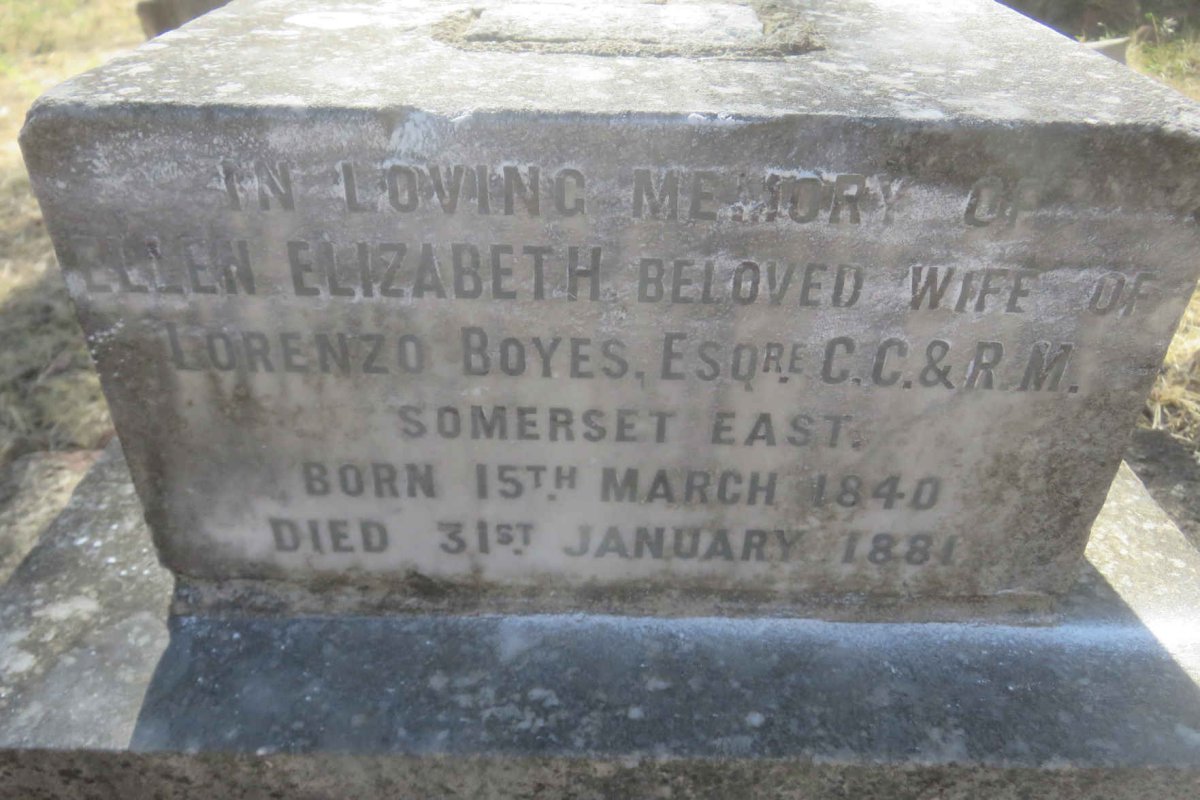 BOYES Ellen Elizabeth 1840-1881