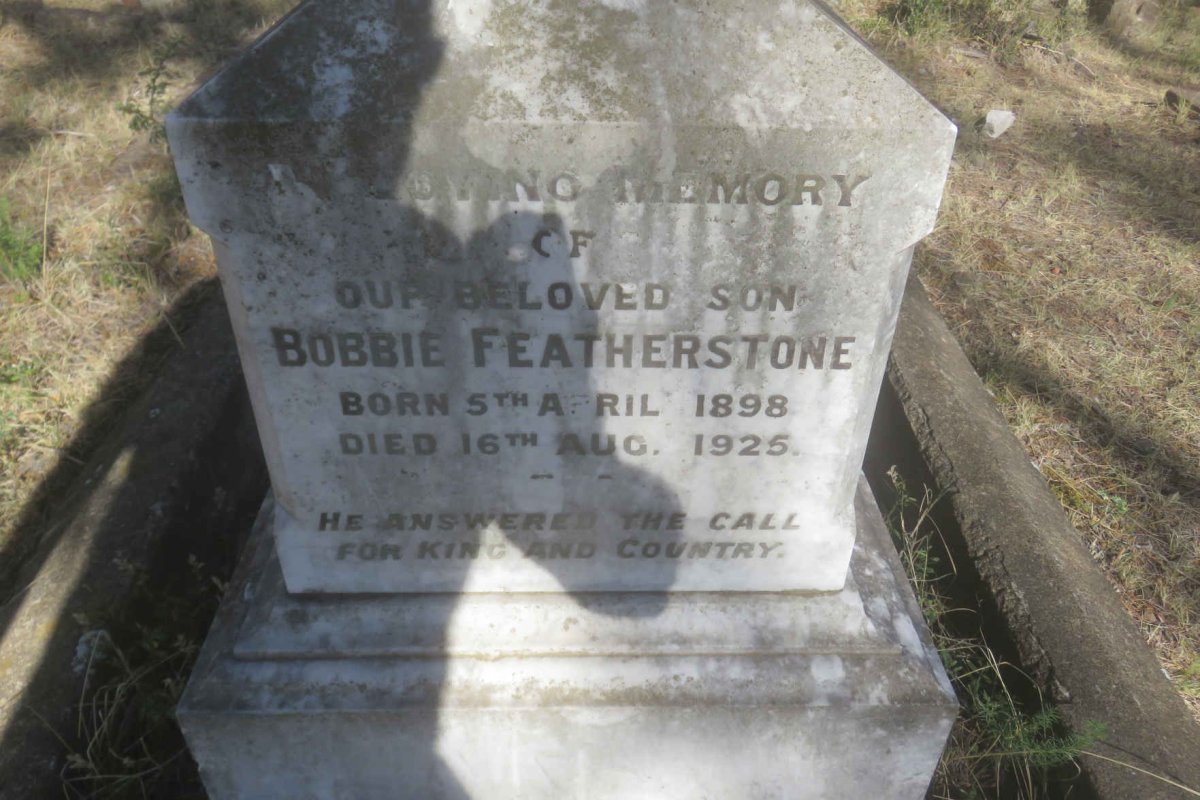 FEATHERSTONE Bobbie 1898-1925
