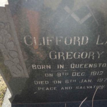 GREGORY Clifford Lane 1912-1976 &amp; Joyce Mary 1922-2005