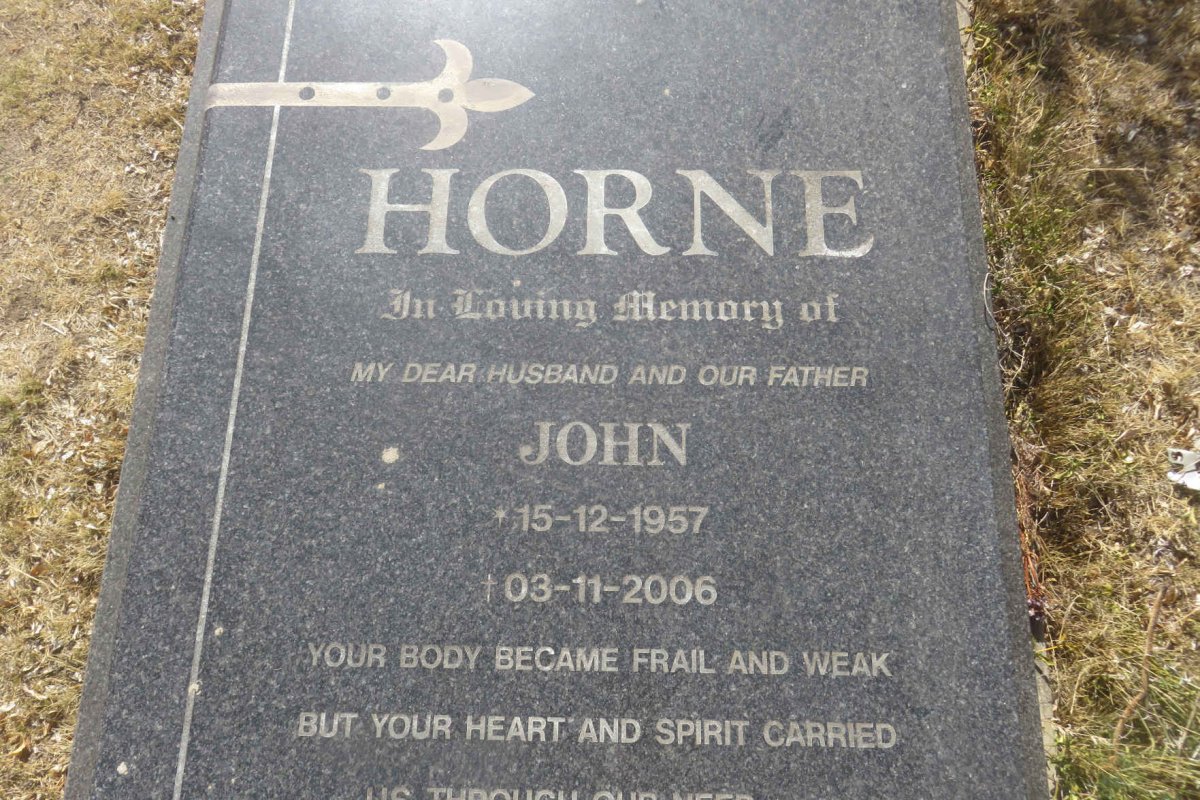 HORNE John 1957-2006