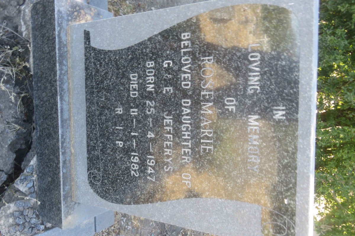 JEFFERYS Rosemarie 1947-1982