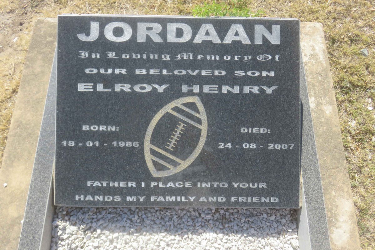 JORDAAN Elroy Henry 1986-2007