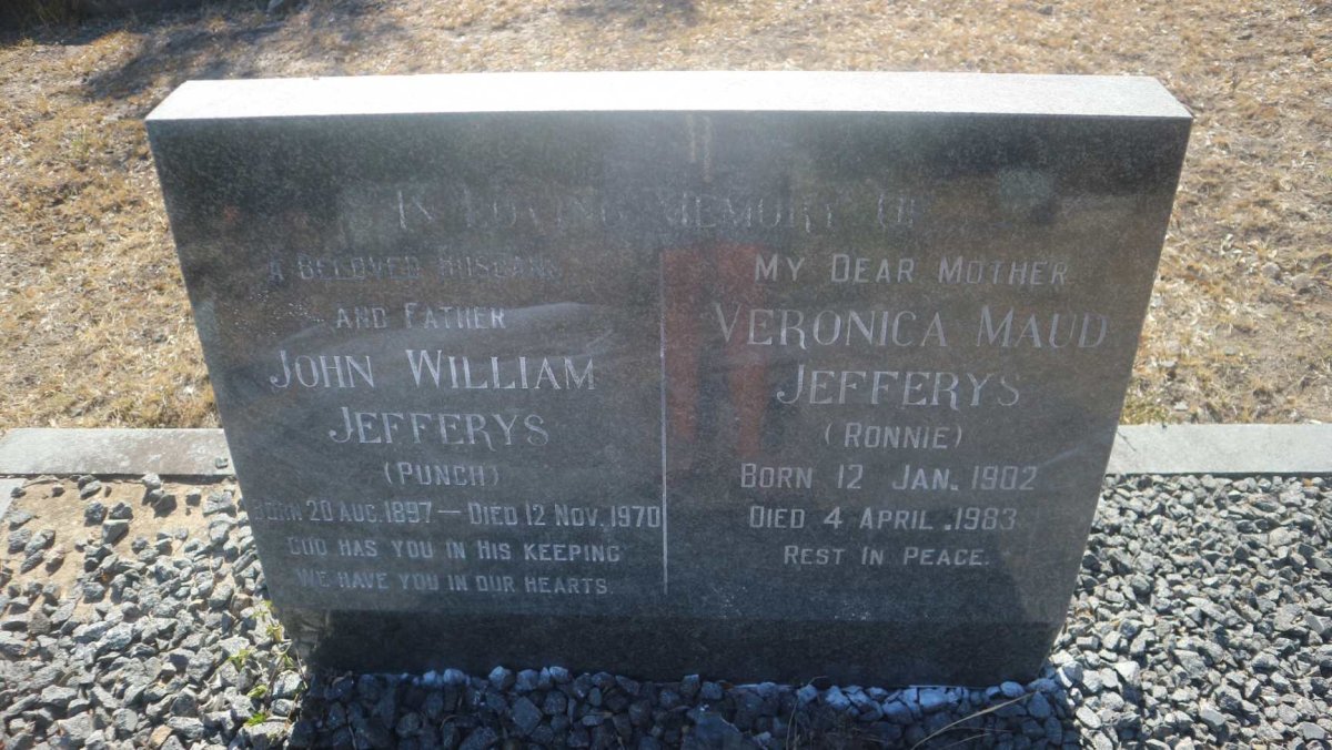 JEFFERYS John William 1897-1970 &amp; Veronica Maud 1902-1983