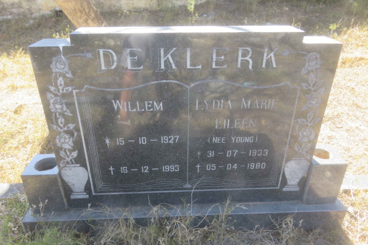 KLERK Willem, de 1927-1993 &amp; Lydia Marie Eileen YOUNG 1933-1980