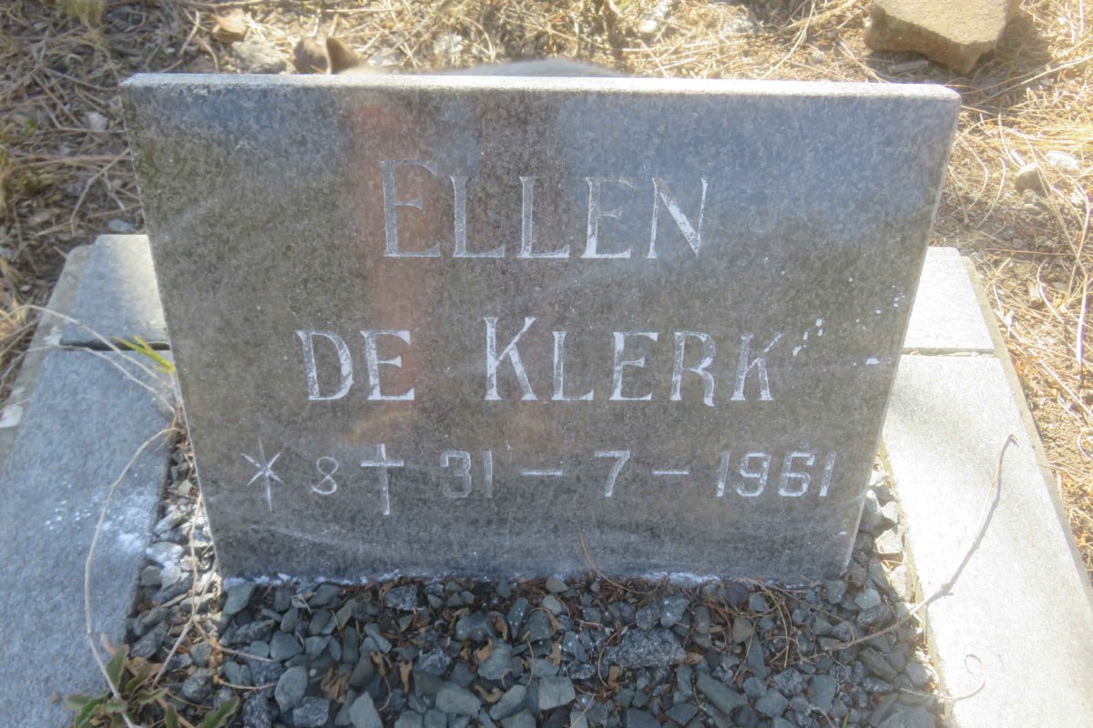 KLERK Ellen, de 1961-1961