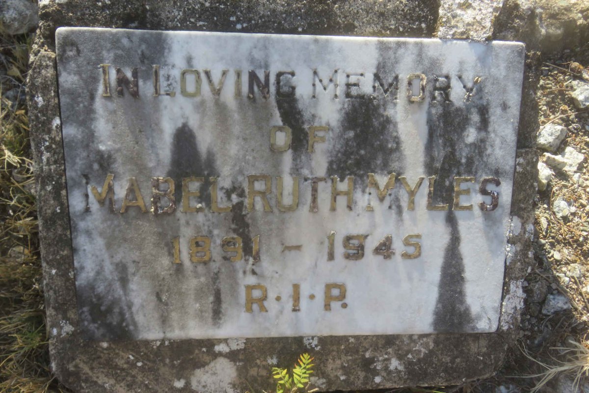 MYLES Mabel Ruth 1891-1945