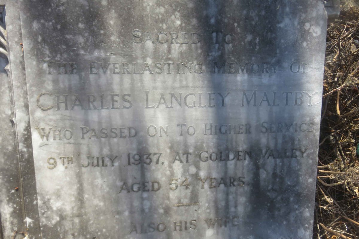 MALTBY Charles Langley -1937 &amp; Agnes Dorothy -1956