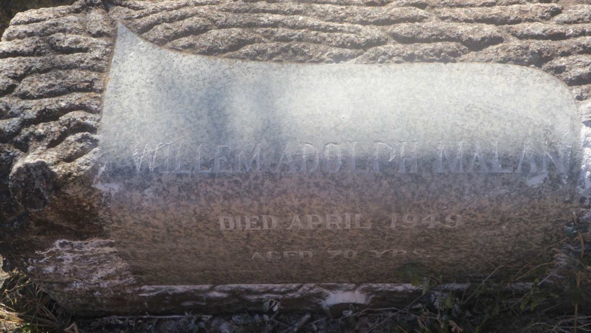 MALAN Willem Adolph -1949