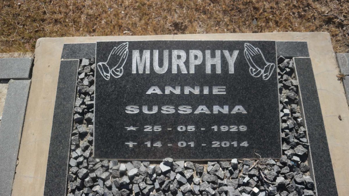 MURPHY Annie Sussana 1929-2014
