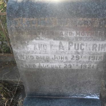 PUCKRIN J.W. -1918 &amp; E.A. -1921