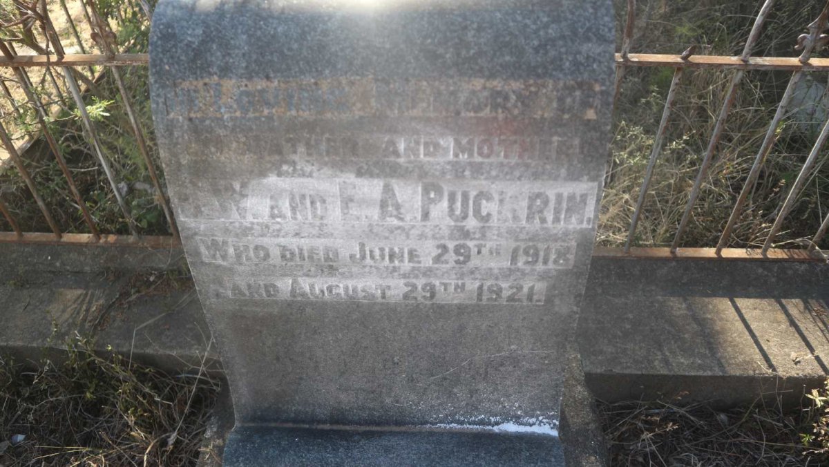 PUCKRIN J.W. -1918 &amp; E.A. -1921