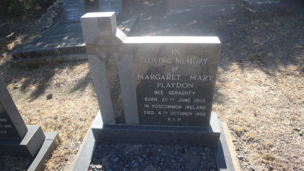 PLAYDON William Stanley 1899-1985 &amp; Margaret Mary  GERAGHTY 1909-1996