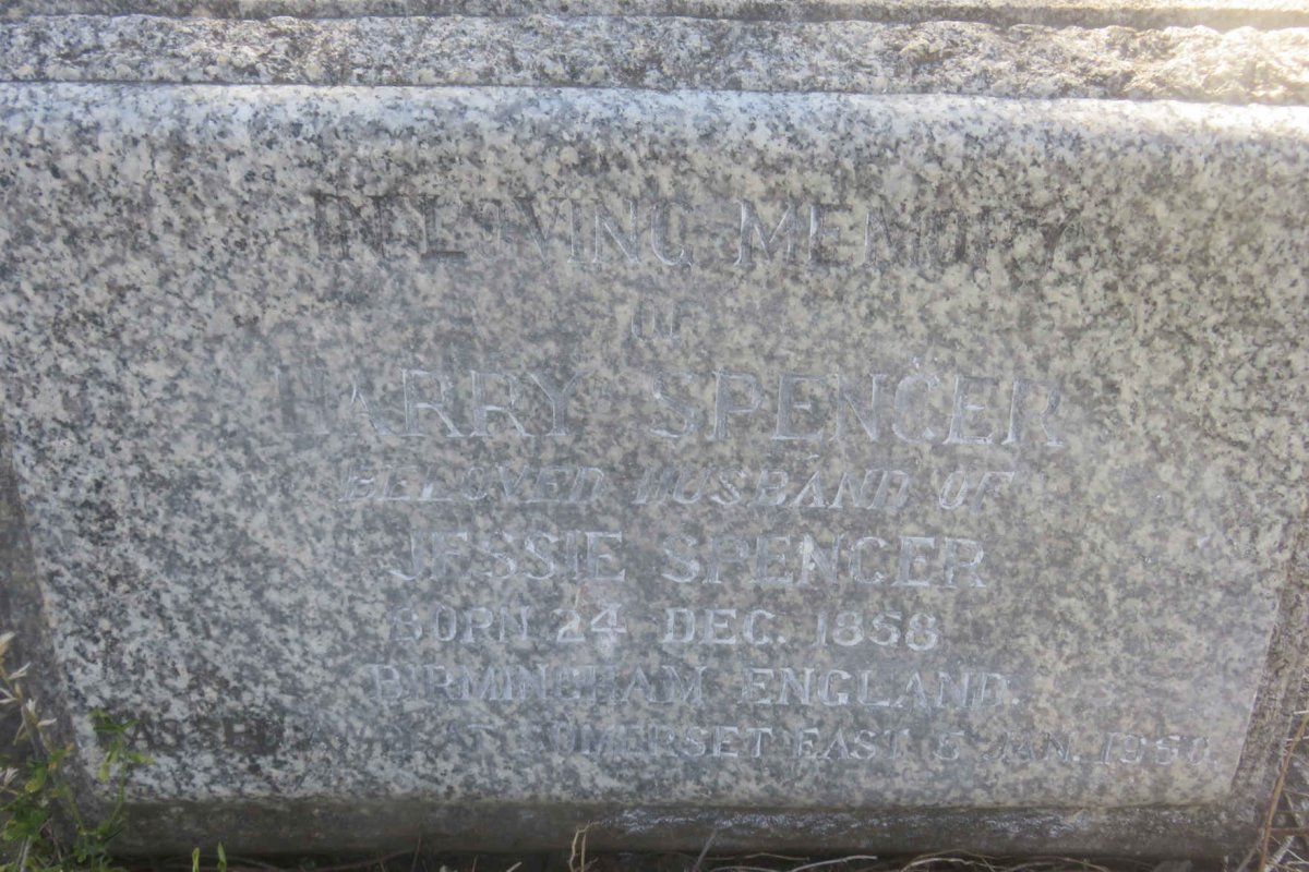 SPENCER Harry 1858-1950