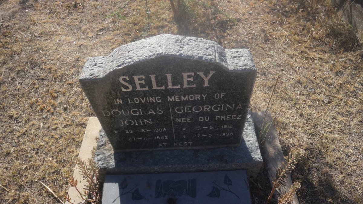 SELLEY Douglas John 1908-1942 &amp; Georgina DU PREEZ 1912-1998