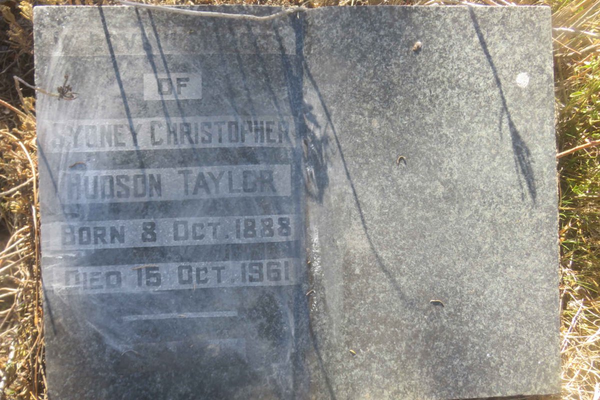 TAYLOR Sydney Christopher Hudson 1888-1961
