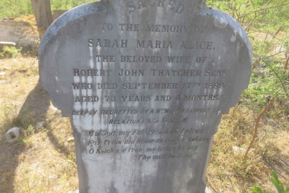 THATCHER Sarah Maria Alice -1888