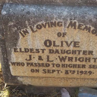 WRIGHT Olive -1929