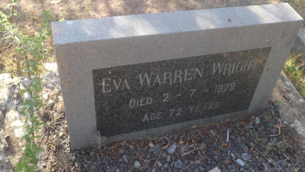 WRIGHT Eva Warren -1929