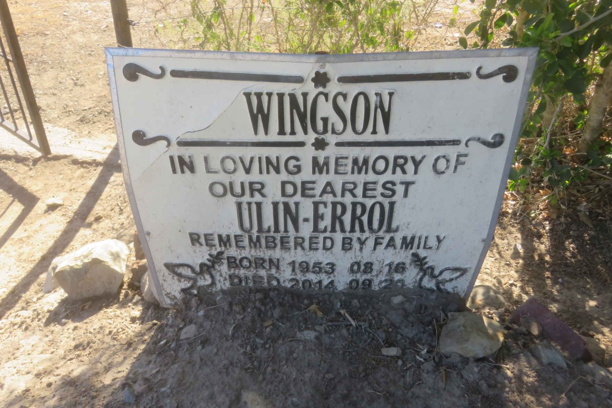 WINGSON Ulin-Errol 1953-2014